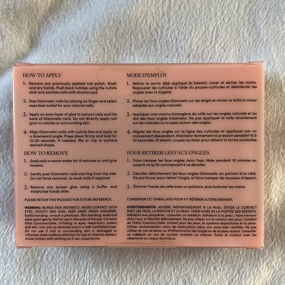 NIB Glamnetic press on nails Maple Glaze short almond - Picture 5 of 9